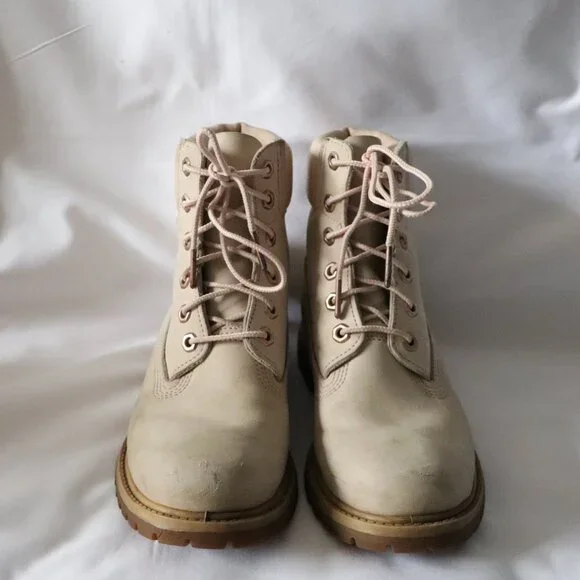 Timberland Womens Pink Linden Woods Leather Waterproof Lace Up Outdoor Boots‎ - Picture 2 of 12